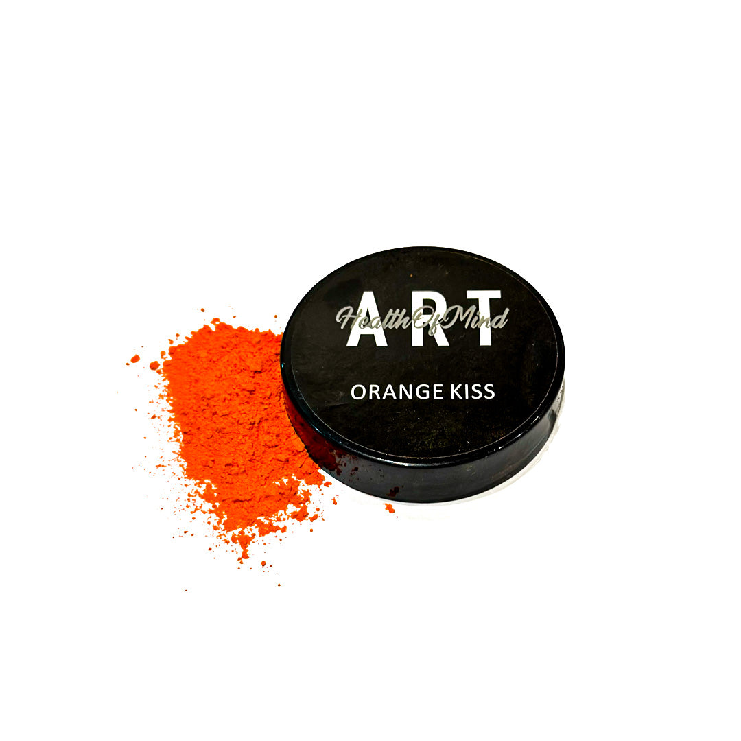 Orange kiss matte powder pigment Health of Mind Art