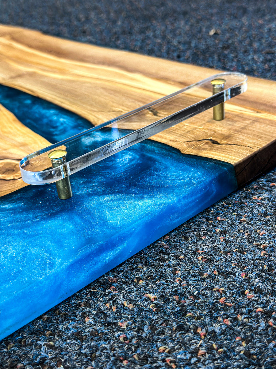 Flat rounded acrylic board handles ( sold as a pair ) | Health of Mind Art