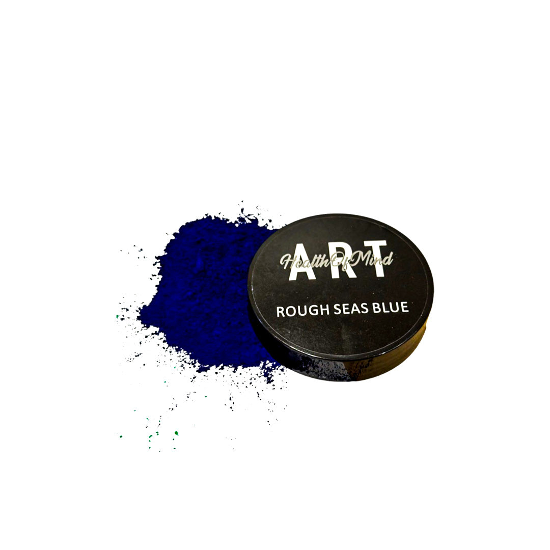 Rough seas blue matte powder pigment | Health of Mind Art